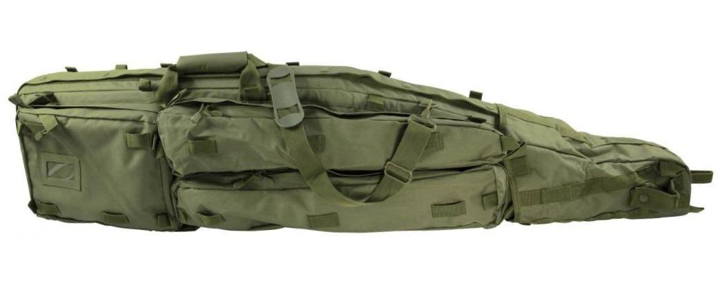 Чехол (кофр) NcStar CVDB2912G Green Drag Bag на 2 ружья с оптикой мягкий не промокаемый синтетический зеленый/хаки длина 123 см